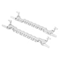 Miniatyrbillede 4 af 8: 2 stk RC legering batteriholder erstatning til Traxxas 6S 8S 1/5 RC bil opgraderingsdele (sølv) Argent