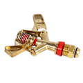 Miniatyrbillede 5 af 8: 1/2 tommer konnektor messing rotere vippearm vand sprinkler spray dyse havevanding