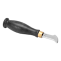Miniatyrbilde 6 av 8: Lærfolder Ergonomisk Design 304 Rustfritt Stål Sandeltre Håndtak Speilpolert Lærstrimmelkutter 2.5mm