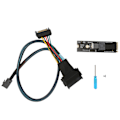 Pikkukuva 1 / 8: M.2 PCIE 4.0 - SFF8643 U2 -sovitin, M.2 NVME - SFF 8643 -sovitin SFF8643 - SFF8639 -sovitinkaapelilla
