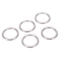 Miniatyrbillede 1 af 8: 5 stk 304 rustfrit stål runde O-ringe sømløs multifunktionssvejsning metal O-ringe til marine bådudstyr Yogaringer 4x25mm