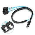 Miniatyrbilde 5 av 8: G0101 Mini SAS-kabel 36P SFF-8087 til 4SATA Server Datakabel Datatilbehør
