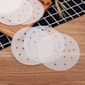 Miniatyrbild 2 av 8: 100 st runda luftfritöspapper Non Stick Pads Perforerat bakplåtspapper