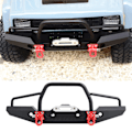 Pikkukuva 7 / 8: 1/10 RC Crawler metallinen etupuskuri LED-valo Traxxas TRX-4 SCX10II 90046 -autoon (litteä)