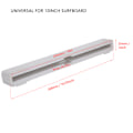 Miniatyrbillede 8 af 8: Universal 10 Tommer Longboard Surfbræt Single Center Hale Finne Boks Prop Holder Nylon (Hvid)