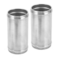 Miniatyrbillede 8 af 8: 1 Par Slangekobling Rørforbindelse 50mm Fremragende Tætning Fast Spænding Varmebestandig Aluminiumsslangekobling Til Biler