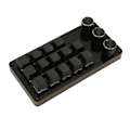 Miniatyrbilde 8 av 8: Mini Tilpassbar Tastatur 14 Taster 3 Knapper Programmerbar Blå Bryter Hot Swappable Programmering Makro Tastatur for Dataspill