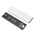 Miniatyrbillede 2 af 8: SSD-kabinet M.2 NGFF SATA-adapterboks B-nøgle B+M-nøgle Ekstern harddisk-etui til Win Xp/7/8/(sølv) Argent