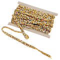 Pikkukuva 6 / 8: 10 jaardia 1 cm kultainen strassinauha, itseliimautuva DIY-kristallistrassinauha ompeluun ja DIY-askarteluun