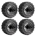 Miniatyrbild 3 av 8: 4 st RC-däck 12mm Hex Off Road Short Course Truck Däck 1/10 för TRAXXAS SLASH Svart