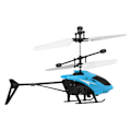 Miniatyrbilde 3 av 8: Mini RC Helikopter Stabil Rotasjonshastighet Forsterkningsbehandling Lysende Fallsikker Induksjonshelikopterleketøy Blå