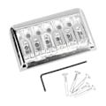 Miniatyrbillede 8 af 8: Fast Hardtail Guitar Bridge U Form Sadel Bridge Erstatning Metal Elektrisk Guitar String Bridge Sølv