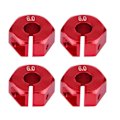 Miniatyrbilde 2 av 8: 12 mm Universal Hex-navadapter for HSP Sakura 1/10 skala RC-bil (6 mm, rød)