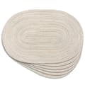 Oval Braided Placemats 30x46 cm Set of 6