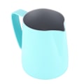 Miniatyrbillede 5 af 8: Spids mund kaffemælkeskummer kop i rustfrit stål mælkekande til hjem kaffebarMint grøn 350ml