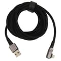 Opladerkabel til iPhone 90 grader 2 meter Hurtig opladning 2.4A Kabel med ret vinkel USB-opladerkabel Grå
