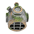 Miniatyrbillede 3 af 8: Akvarium Hjelm Ornament Simulation Giftfri Skjulested Hus Harpiks Fiskekum Dekoration til Ferskvand Saltvand