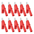 Pikkukuva 4 / 8: 10 kpl krokotiilipidikkeen testauspuristin 10 mm aukko 10 A 4 mm: set pistorasiatarvikesarjalla KitRed