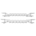 Miniatyrbillede 1 af 8: 2 stk RC legering batteriholder erstatning til Traxxas 6S 8S 1/5 RC bil opgraderingsdele (sølv) Argent