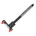 Miniatyrbilde 4 av 8: Arrow Measuring T-linjal Plast Nøyaktig Sammensatt Recurve Bow Tuning T-linjal for Bueskyting Svart