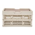 Miniatyrbillede 5 af 8: Camping Picnic Kurv Foldbar Stor Kapacitet Multifunktion Håndholdt Camping Opbevaringskurv Camping Opbevaringsboks Grå Hvid M