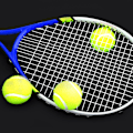 Miniatyrbillede 6 af 8: Slidstærk enkelt tennisracket til børnetræning (blå)