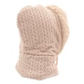 Miniatyrbilde 6 av 8: Vinterlue for kvinner med integrert hette, maske og skjerf - Termisk, kuldebestandig, utendørs ridning, beige