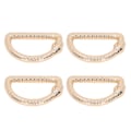 Miniatyrbilde 8 av 8: 20 stk. Metall D-ringer Serpentin Lukkede D-ringer Spenne Sink Legering DIY Veske D-ringer for Bagasje Håndveske Stropper