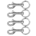 Miniatyrbilde 6 av 8: 4 stk. Svingbart Øyebolt Snap Hook 316 Rustfritt Stål Marine Grade Dykking Klips for Skip 4#