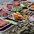 Miniatyrbilde 7 av 7: 10 stk grillspyd med treskaft i rustfritt stål