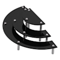 Miniatyrbillede 4 af 8: Akryl kage display stand kosmetisk cupcake dessert display rack holder til fest dekoration