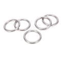 Miniatyrbilde 2 av 8: 5 stk 304 rustfritt stål runde O-ringer for flere formål sømløs sveising O-ring for yogaringer Hengekøye seiling dykking 5x30 mm