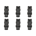Miniatyrbillede 5 af 8: 6 stk. IEC320 C8 til IEC320 C15 Strømadapter IEC320 Han C8 til Hun C15 Strømstikadapter til PDU Chassis UPS Stikkontakt