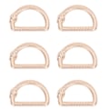 Miniatyrbilde 2 av 8: 20 stk. Metall D-ringer Serpentin Lukkede D-ringer Spenne Sink Legering DIY Veske D-ringer for Bagasje Håndveske Stropper