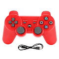 Miniatyrbillede 1 af 8: Trådløs Intelligent Bluetooth Game Gamepad Funktionelt Håndtag Signalstabilisering til PS3 rød