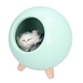 Miniatyrbillede 5 af 8: USB Atmosfære Lampe Børn Piger Soveværelse Sengebord Tegneserie LED Sovende Nattelys Varm LysGrøn