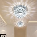 Miniatyrbilde 5 av 5: 10CM 5W LED-taklampe, korridor, speil, krystall, overflate, montert LED-taklamper, stue, lysekrone, krystalllampe