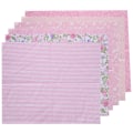 Miniatyrbilde 4 av 8: 6 stk bomullsstoff kypert utskriftsklut DIY håndlaget patchwork quilting syhåndverk 50x40 cm (rosa (6 farger))