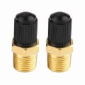 Miniatyrbillede 1 af 8: 2 stk. 1/8\" NPT MPT Messing Luftkompressor Tank Fyldventil
