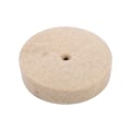 Miniatyrbillede 1 af 8: 1 stk 100x25mm 4\" Beige Polering Buffing Slibning Rund Hjul Uld Blød Filt Poler Skive Pad