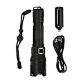 Miniatyrbilde 2 av 8: P50 LED-zoombar lommelykt USB-ladbare lommelykt 5 moduser Belysning for utendørs camping