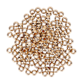 Miniatyrbillede 3 af 8: 200 stk. Resin Perler Bred Anvendelse Blank Overflade Robust Holdbar Livlig Farve Håndværksperler til Smykker Tøj Taske 12mm Guld