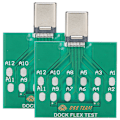 Pikkukuva 1 / 8: 2 kpl Dock Test Board USB 5 Pin Akun Virran Latausportti Helppo Testauskorjaus Android Type C -puhelimelle (1)