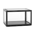 Miniatyrbillede 1 af 8: Figur Organizer Skrivebord Dukke Akryl Vitrine Høj Transparens Forseglet Støvtæt Show Case Sort