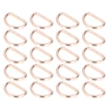 Miniatyrbild 3 av 8: 20 st D-ringar 4x38x23mm Stark Struktur Brett Använd Elegant Utseende DIY Hantverk för Väskor Plånböcker Armband Guld