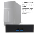 Miniatyrbillede 8 af 8: Højhastigheds 20Pin 2-Port USB 3.0 Hub Optisk Disk Drev Frontpanel