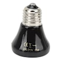 Miniatyrbillede 1 af 8: Keramisk krybdyr varmelampe pære mini infrarød varme keramisk amfibie varmelampe til firben krybdyr 220V‑240V 50W sort
