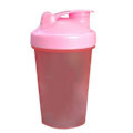 Miniatyrbilde 1 av 8: Proteinpulver Shaker Cup PP Shaker-flaske med rustfritt stål-kule for blanding 500ml Rosa