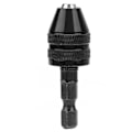 Pikkukuva 1 / 8: 0,3-3,6 mm:n avaimeton porakistukka 1/4\" kuusiovarren pikavaihtoadapteri