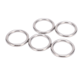 Miniatyrbilde 7 av 8: 5 stk 304 rustfritt stål runde O-ringer for flere formål sømløs sveising O-ring for yogaringer Hengekøye seiling dykking 5x30 mm